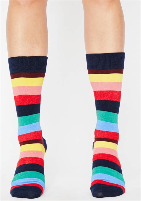 rainbow stripe socks dolls kill