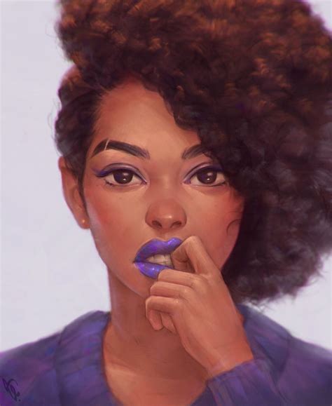 juicy 164 by angelganev black women art portrait beautiful black girl