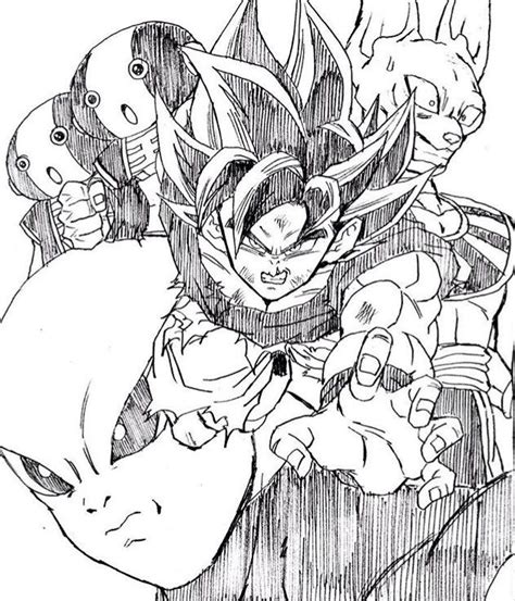 Goku Vs Jiren Coloring Pages Arkan Blog
