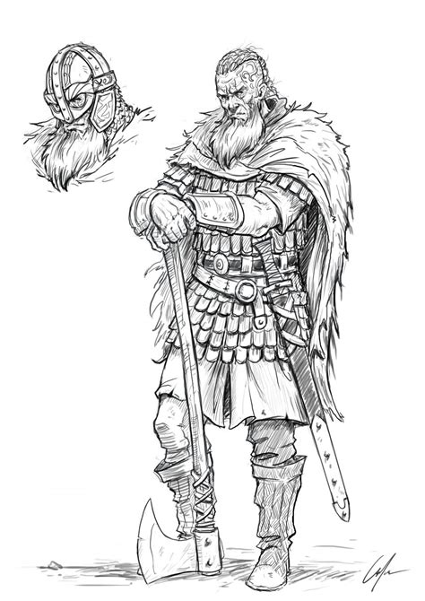 How To Draw A Viking Easy To Follow Step By Step Tutorial Warrior