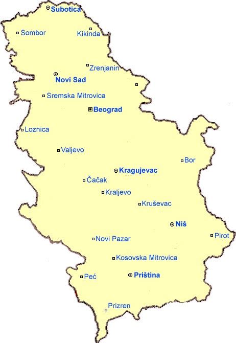 Juliayunwonder Mapa Srbije I Crne Gore