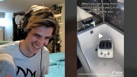 Xqc Reacts To Toaster In Bathroom Tik Tok Youtube