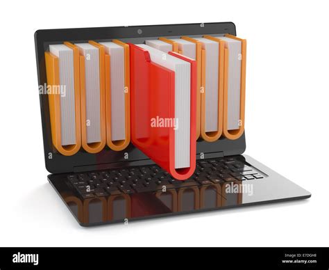 3d Render Of Black Laptop With Folders Inside Screen Storage Concept