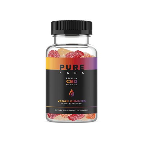 Purekana Purekana 25mg Cbd Vegan Gummies 20 Ct Leafly