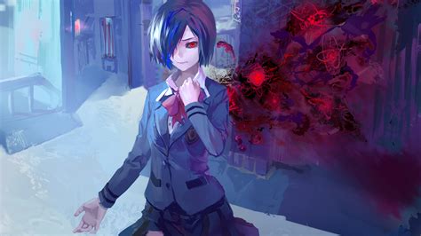 I love touka's hair in tg:re, she looks sooooo pretty! Touka Tokyo Ghoul Quotes. QuotesGram