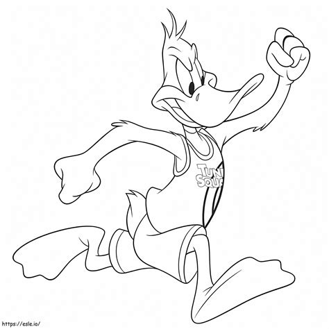 Space Jam Daffy Duck Coloring Page