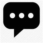 Icon Transparent Chat Comment Custom Request Font