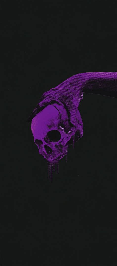 1080p Free Download Skull Hand Purple Hd Phone Wallpaper Peakpx