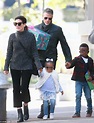 Sandra Bullock and beau Bryan Randall take her kids to a birthday party ...