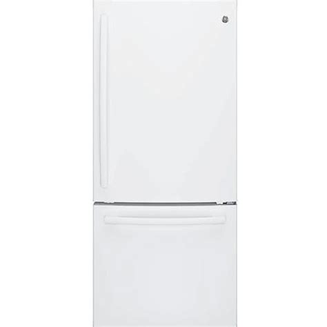 Ge White Bottom Freezer Refrigerator Gbe21dgkww