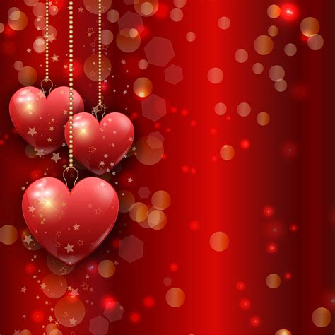 Hanging Hearts Valentines Day Background 233989 Vector Art At Vecteezy