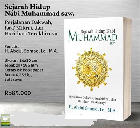 Jual Buku Sejarah Hidup Nabi Muhammad Saw Perjalanan Dakwah Isra