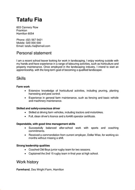 Resume Template For New Zealand Free Resume Template Seek Career Advice