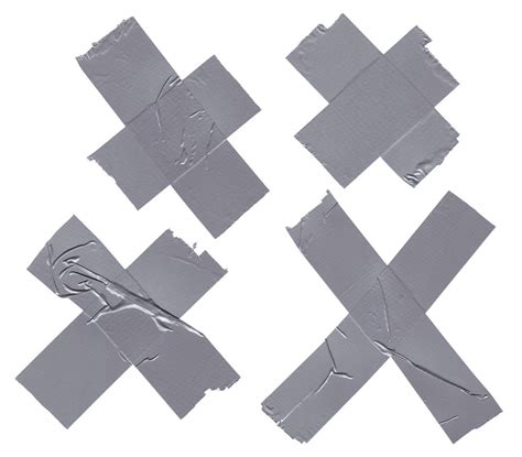 4 Cross X Duct Tape Png Transparent