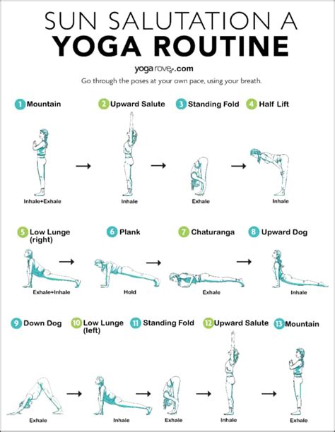 How To Do The 12 Poses Of Sun Salutation For Beginners Yoga Rove