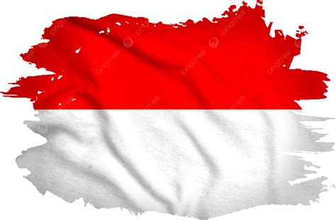 Bandera De Indonesia En Acuarela Pincel Duro Nuevo Png Indonesia