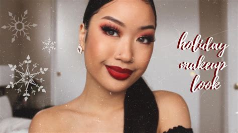 Holiday Glam Red Lips Makeup Tutorial Youtube
