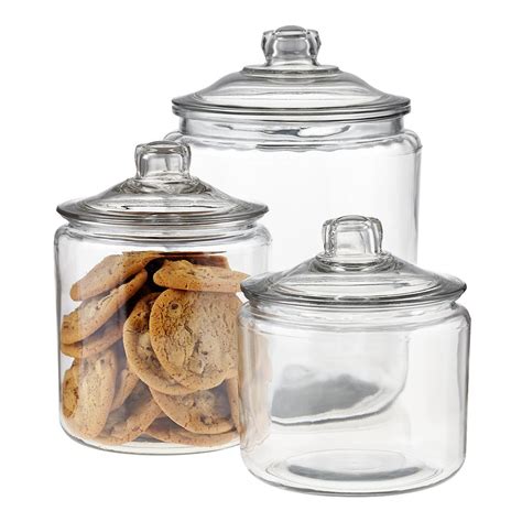 Set Of Anchor Hocking Glass Canisters Best Food Storage Containers