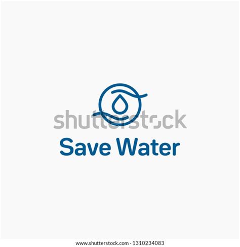 Save Water Logo Stock Vector Royalty Free 1310234083 Shutterstock