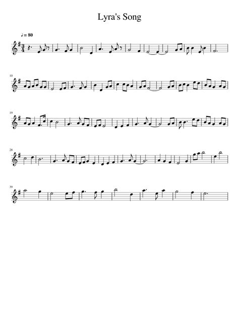 Lyras Song Sheet Music For Violin Download Free In Pdf Or Midi