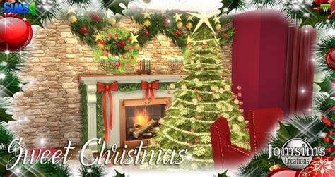 Sweet Christmas Dining Set At Jomsims Creations Sims 4 Updates