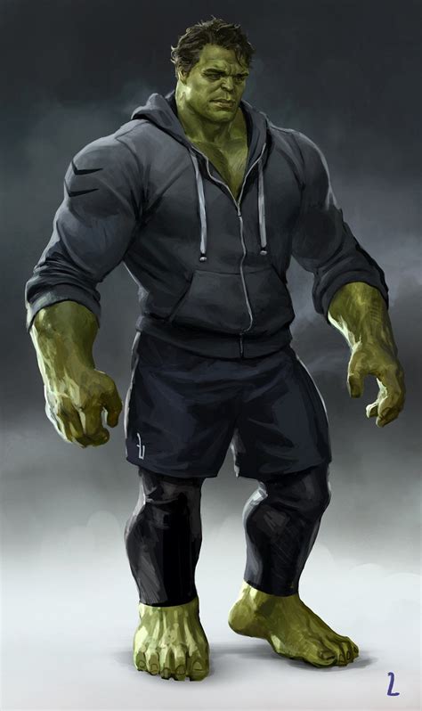 Endgame Concept Art Hulk Concept Art And Exploration By Wesley Burt