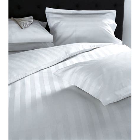 Pure Cotton White Strip Bed Sheet Rs 280piece The Woodwhite India