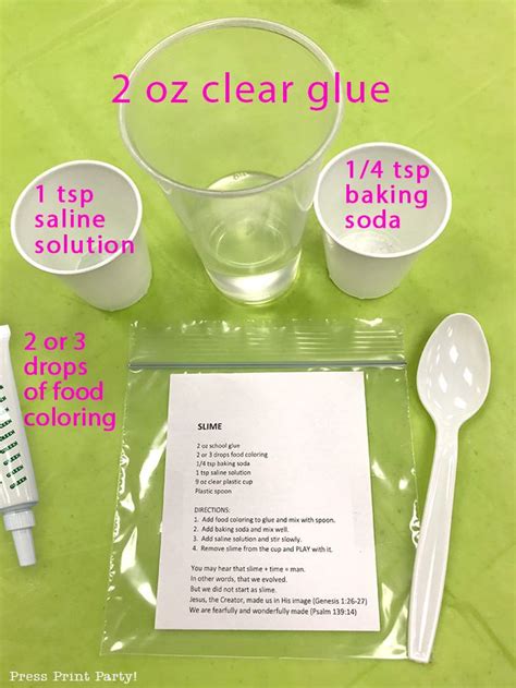 How to make clear slime without glue or borax recipe. Foolproof Slime Recipe (Works Every Time!) - Press Print Party!