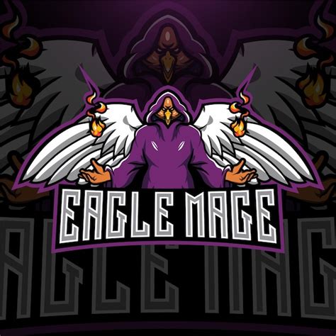 Premium Vector Eagles Mage Esport Mascot Logo