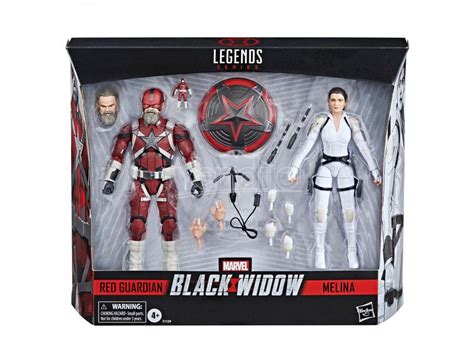 Hasbro Marvel Black Widow Red Guardian E Melina Set 2 Figures 15cm