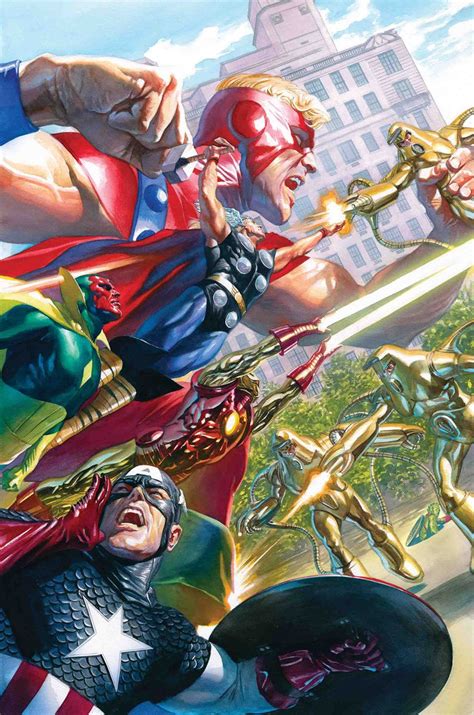 Avengers 18 Marvels 25th Variant Cover Alex Ross Dibujos Marvel