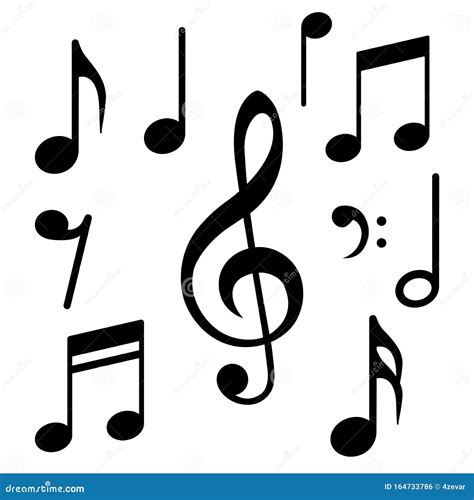 Musical Notes Icon Vector Illustration Stock Vector Illustration Of