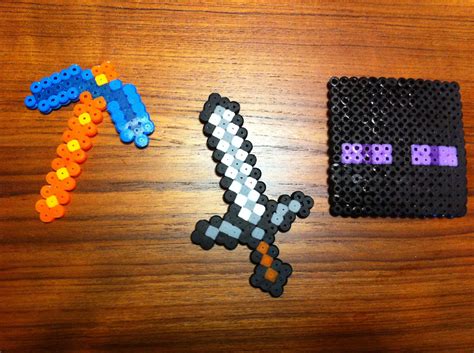 Minecraft Perler Bead Craft Minecraft Perler Perler Beads Bead Crafts