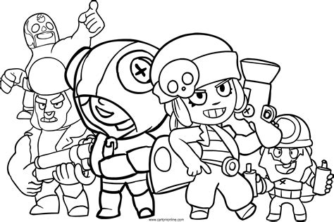 Coloring Page Brawl Stars Jacky Star Coloring Pages C Vrogue Co