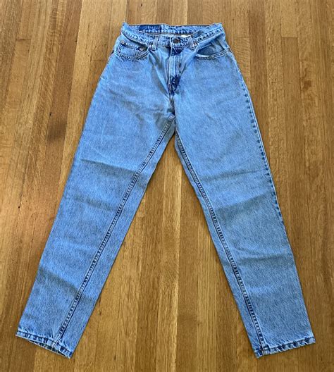 vintage levi s 550 high waist white denim mom jeans usa made blog knak jp