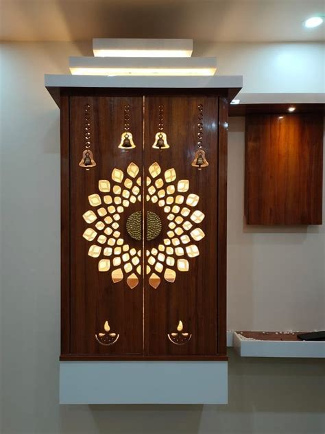 Interior Brown Wooden Pooja Room Door For Home At Rs 1500square Feet