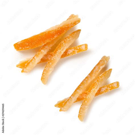 Candied Orange Peel Scorzette Di Arancia Candite Stock Photo Adobe Stock