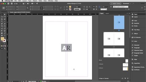 Adobe Indesign Creating And Applying Master Pages Youtube