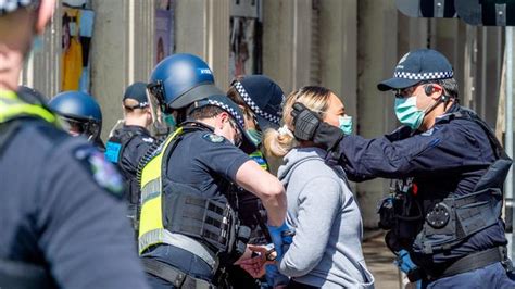 Mass Arrests As Melbourne Anti Lockdown Protesters Go Bananas