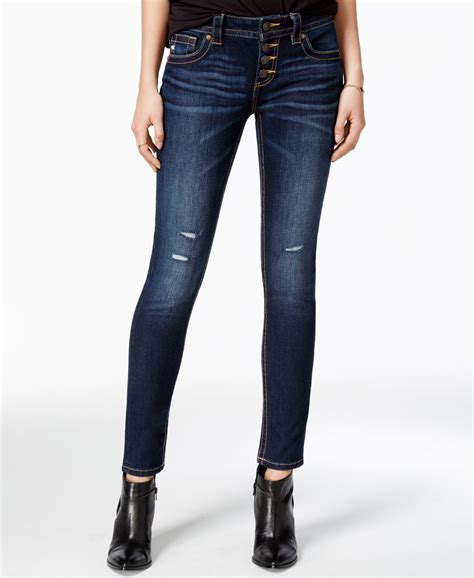 Miss Me Dark Blue Wash Skinny Jeans And Reviews Jeans Women Macy S Skinny Jeans Women