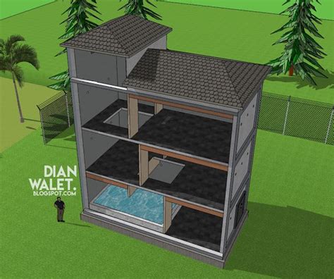 Desain rumah walet (rbw) minimalis 4x4 (full video). Desain Rumah Sarang Walet Dari Kayu - Content