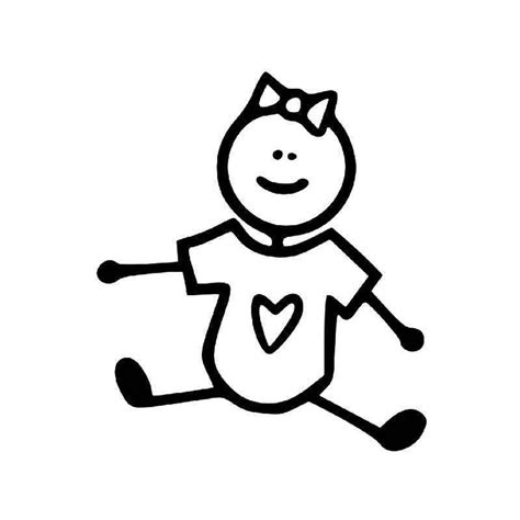 Baby Stick Figures Coloring Pages