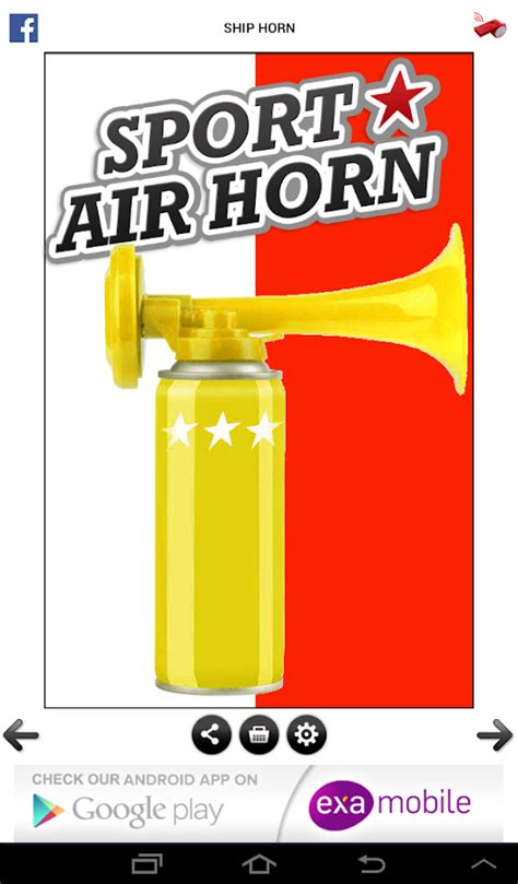 Using a high quality stereo recording of an authentic airhorn, you will be able to finally be the most annoying kid in your class by cranking up the volume and blaring this free air horn. Sport Air Horn - Android Apps on Google Play