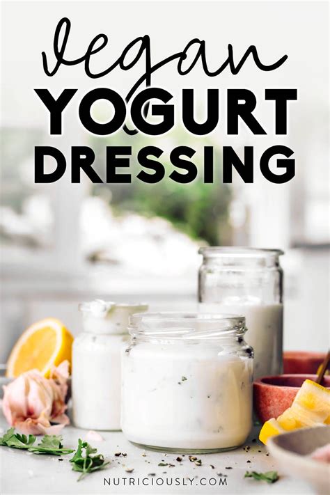 Whisk oil, lemon juice, vinegar, oregano, salt and pepper in a small bowl or shake in a small jar. Vegan Greek Yogurt Dressing with Garlic & Tahini | Recipe ...