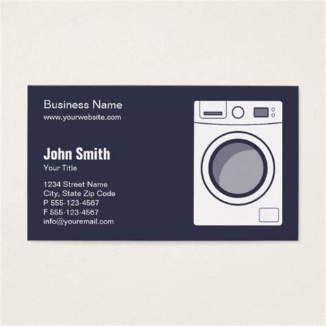 Laundromat Appliance Repair Service And Sale Business Card Zazzle