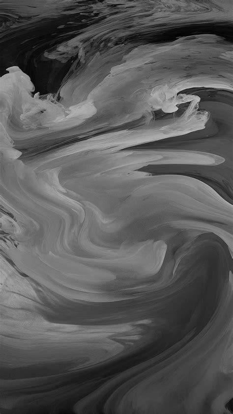 Vl09 Hurricane Swirl Abstract Art Paint Dark Bw Pattern Wallpaper