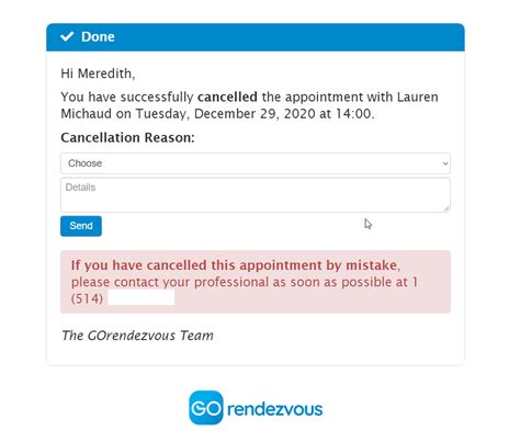 Cancel Or Change An Appointment With My Professional Gorendezvous Help
