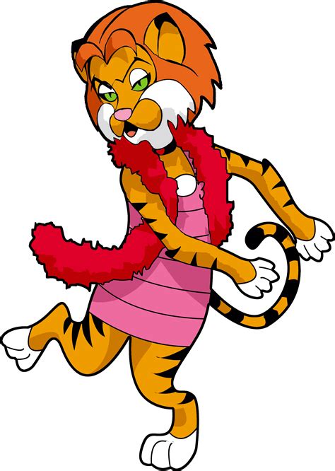 Download Angie The Angry Tiger - Cartoon Clipart Png Download - PikPng png image