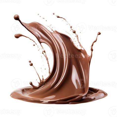Chocolate Splash Isolated On A Transparent Background 27182186 Png
