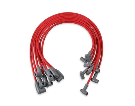 msd 35599 red 8 5mm super conductor spark plug wire set sbc chevy with hei cap ebay